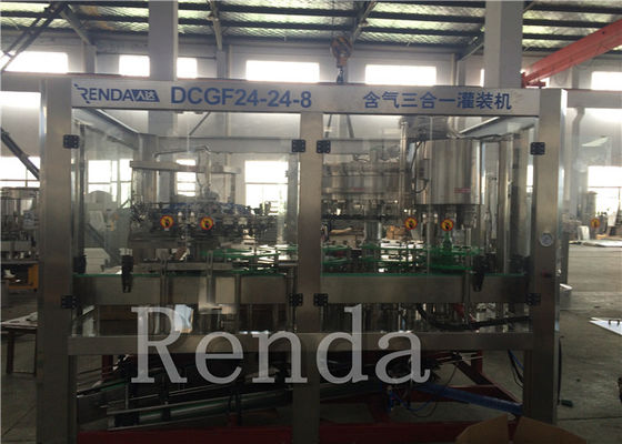 Glass Bottle PET Bottle Water Carbonated Drink Filling Machine 3.57KW 380V 2000-3000BPH