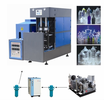1000 - 1500 BPH Semi Automatic Bottle Blowing Machines For PET Bottles Blow Moulding Machine